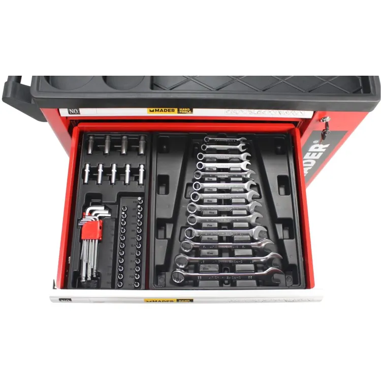 CARRO DE FERRAMENTAS 7 GAVETAS 156pçs MADER