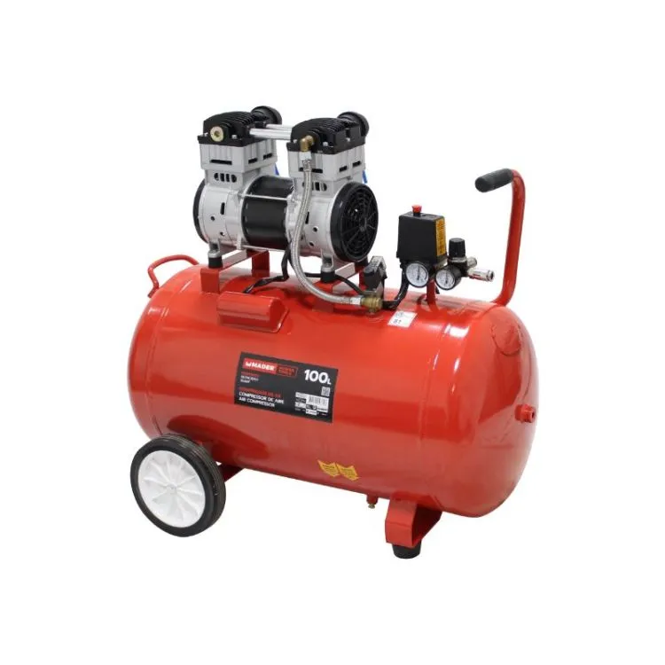 COMPRESSOR DE AR MONOBLOCO 100L 2HP SILENCIOSO MADER COMPRESSOR DE AR MONOBLOCO 100L 2HP SILENCIOSO MADER