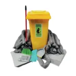 KIT ANTI DERRAME EM CAIXOTE AMARELO