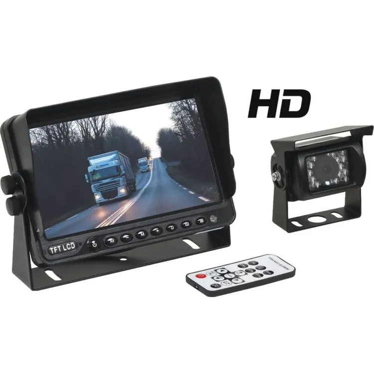 KIT CÂMARA MARCHA-ATRÁS 7" 12/24V SODIFLASH