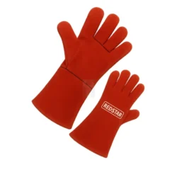 LUVAS SOLDADURA VERMELHAS EM CRUTE CANHÃO LONGO HLV