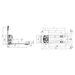 PORTA-PALETES ELÉTRICO ELEQTRA 1200KG 540 X 1150 AYERBE