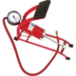 BOMBA DE PÉ COM MANÓMETRO