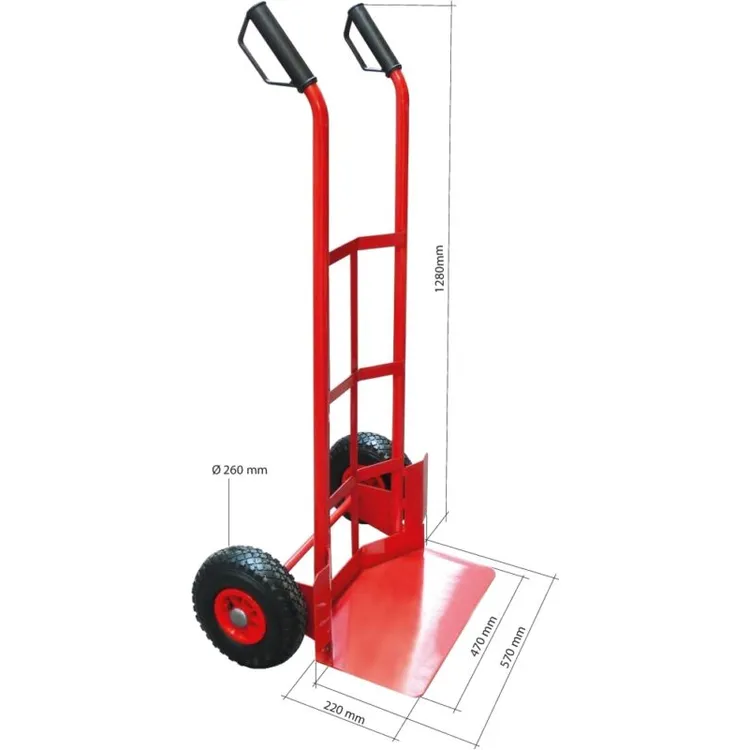CARRINHO ARMAZÉM 300KG RODAS PNEUMÁTICAS DRAKKAR