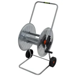 ENROLADOR DE MANGUEIRA AÇO ZINCADO COM RODAS 50M -AGR-AGRATI