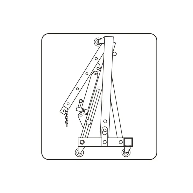 GRUA 2T COM BRAÇO GIRATÓRIO 360° KING TONY