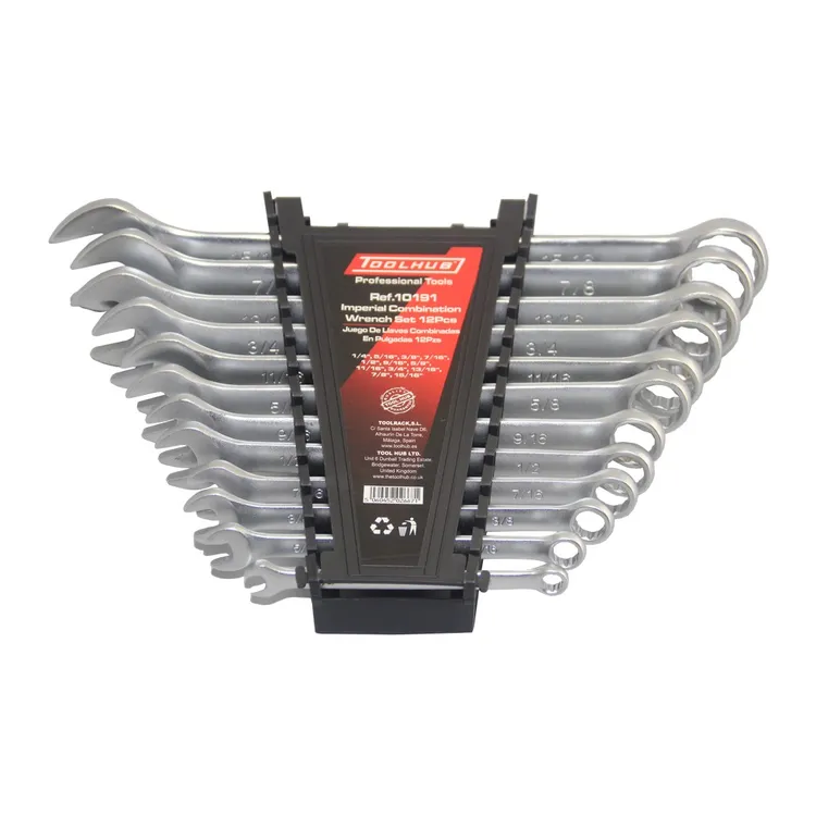 JOGO DE 12 CHAVES COMBINADAS EM POLEGADAS TOOLHUB JOGO DE 12 CHAVES COMBINADAS EM POLEGADAS TOOLHUB