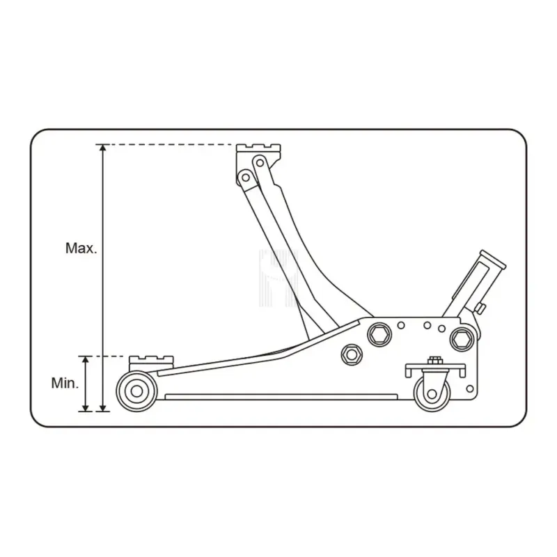 MACACO DE RODAS BAIXO PERFIL 2.5T KING TONY