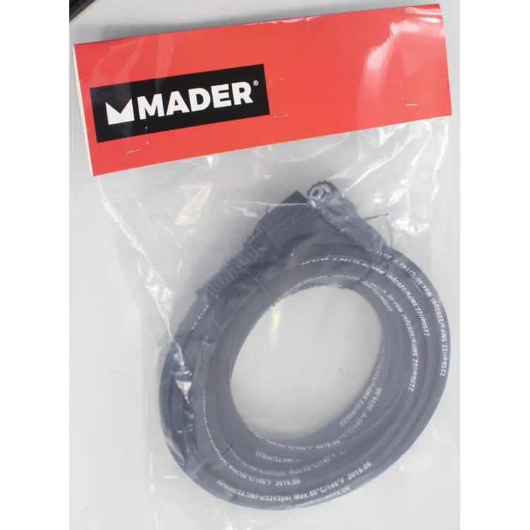 MANGUEIRA ALTA PRESSÃO EM TELA DE AÇO 10M MADER