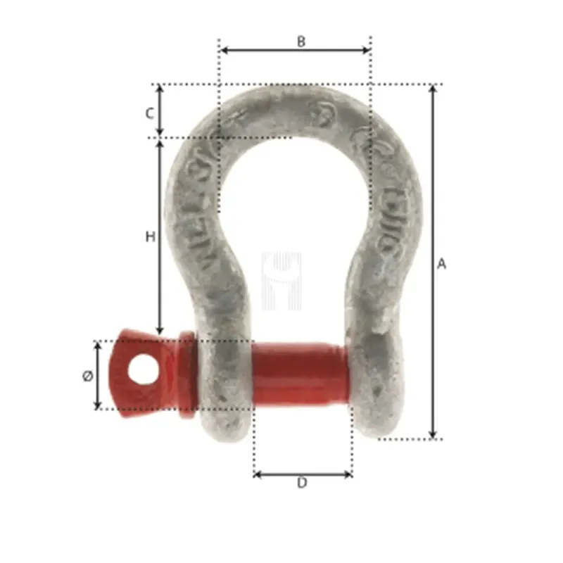 MANILHA DE ARCO Ø22MM 4,75T GRADE 80 IDMAT