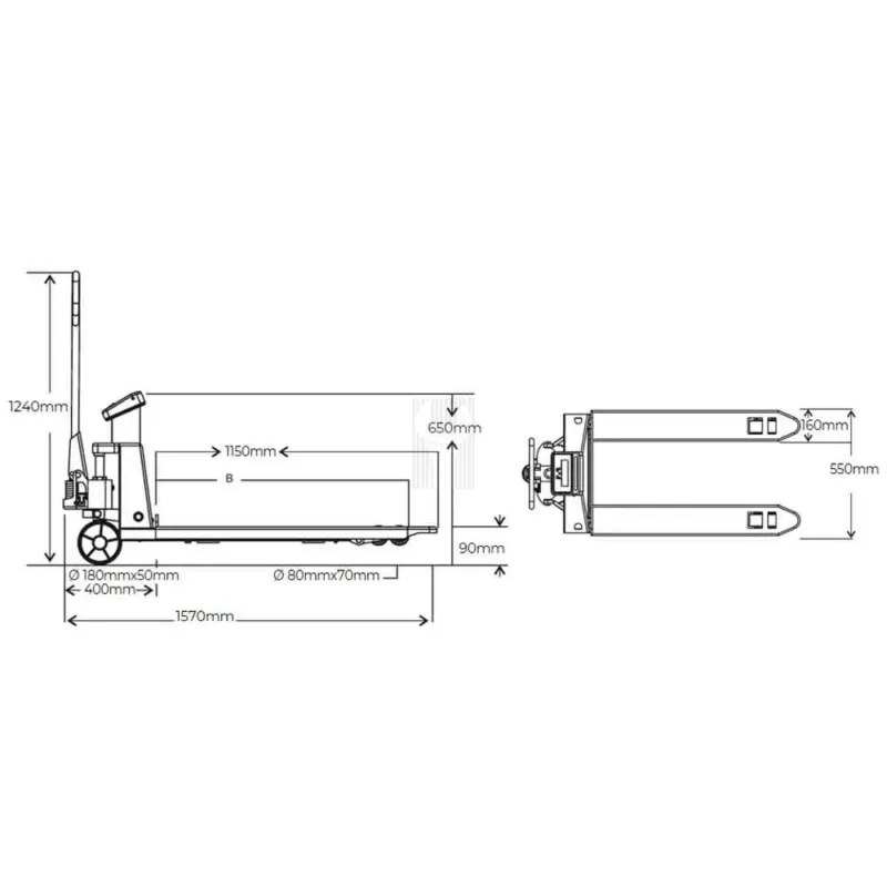 PORTA-PALETES 3T C/ BALANÇA INTEGRADA HOLZMANN