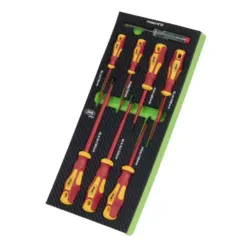 SET DE 8 CHAVES DE FENDA ISOLADAS VDE EM MÓDULO EVA FIBRA DE CARBONO