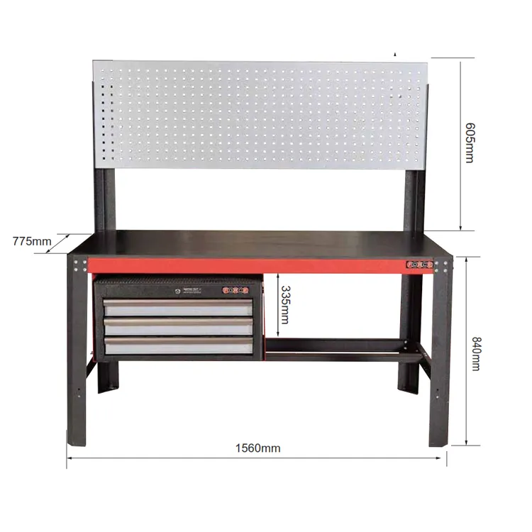 BANCADA DE TRABALHO COM CAIXA 3 GAVETAS FORCE BANCADA DE TRABALHO COM CAIXA 3 GAVETAS FORCE