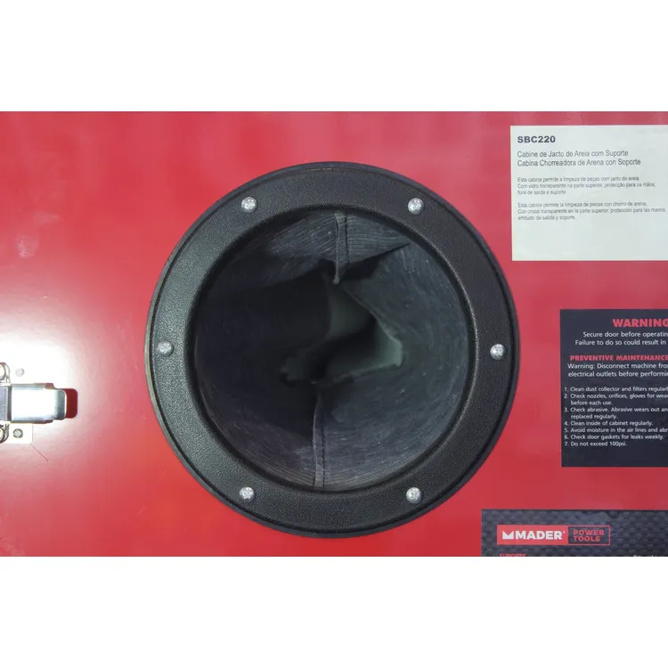 CABINE DE JACTO DE AREIA C/SUPORTE MADER