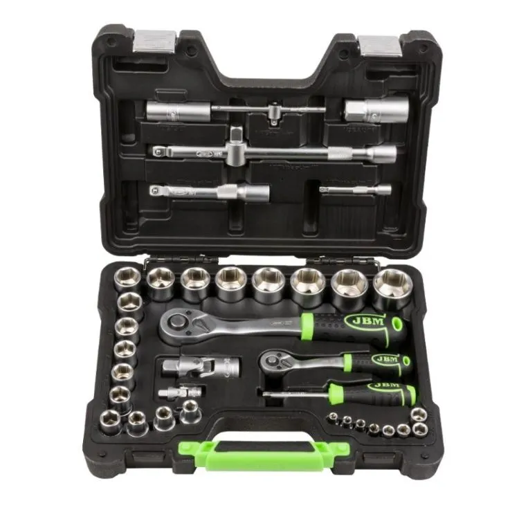 CAIXA FERRAMENTAS DE 37 PEÇAS EM POLEGADAS JBM