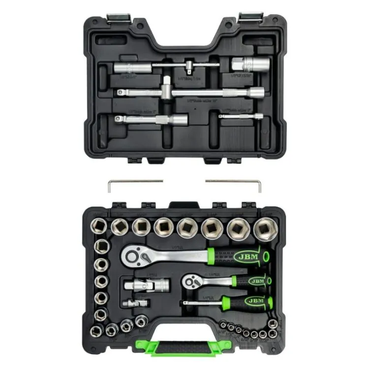 CAIXA FERRAMENTAS DE 37 PEÇAS EM POLEGADAS JBM