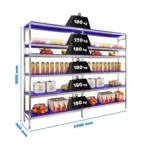 ESTANTE INOX INITIAL 6PP 1600X2490X400 SIMON RACK