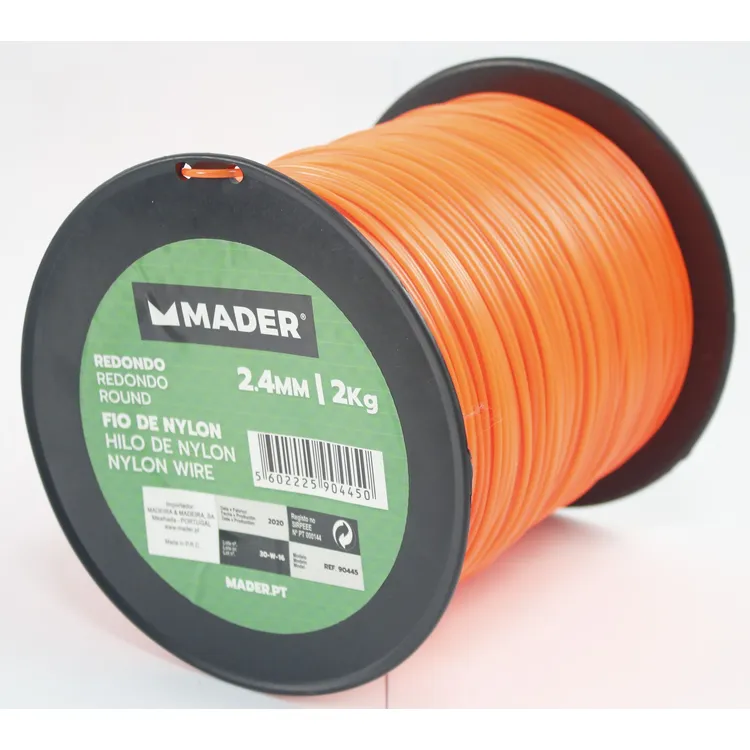 FIO NYLON REDONDO TOP 2.4MMX2KG MADER FIO NYLON REDONDO TOP 2.4MMX2KG MADER