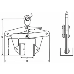 Garra para Blocos JAGUAR BL-10 1000 kg