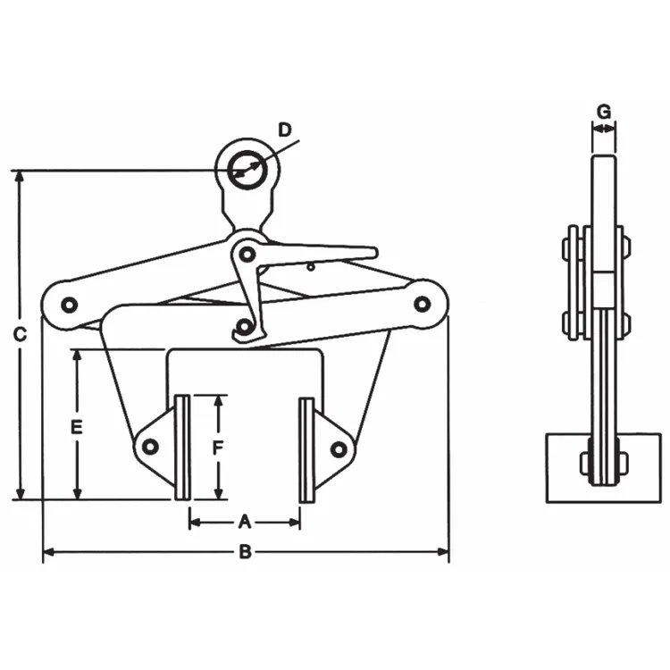 GARRA PARA BLOCOS 500 KG JAGUAR