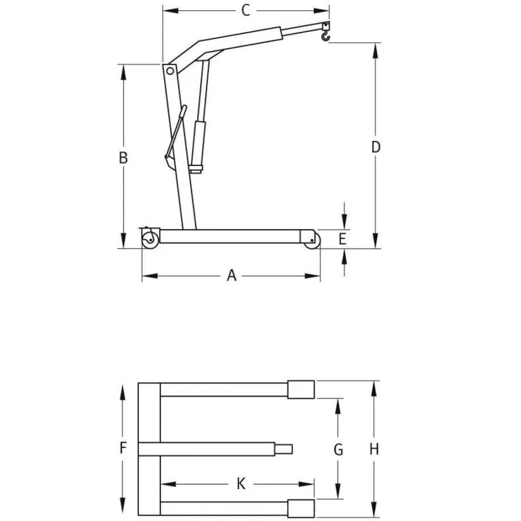 GRUA DE OFICINA FIXA 1.5T COMPAC