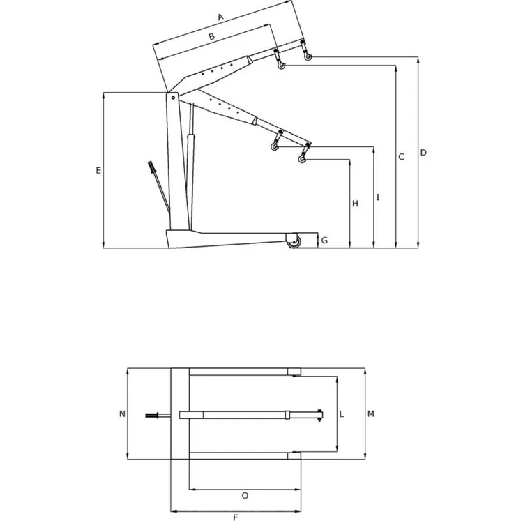 GRUA DE OFICINA FIXA 2T OMCN