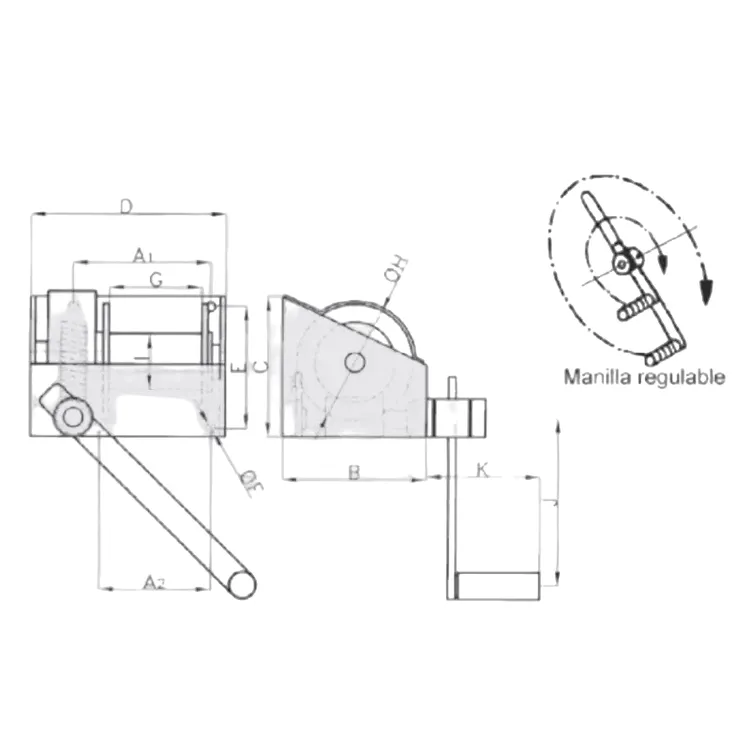 GUINCHO DE PAREDE TA-100 JAGUAR