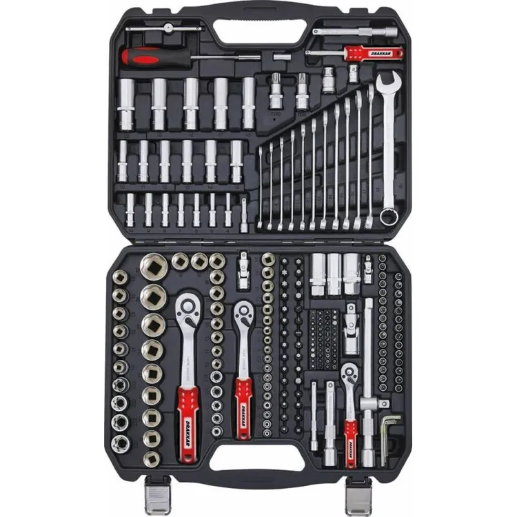 JOGO CHAVES DE CAIXA 1/4-3/8-1/2 219PCS DRAKKAR JOGO CHAVES DE CAIXA 1/4-3/8-1/2 219PCS DRAKKAR