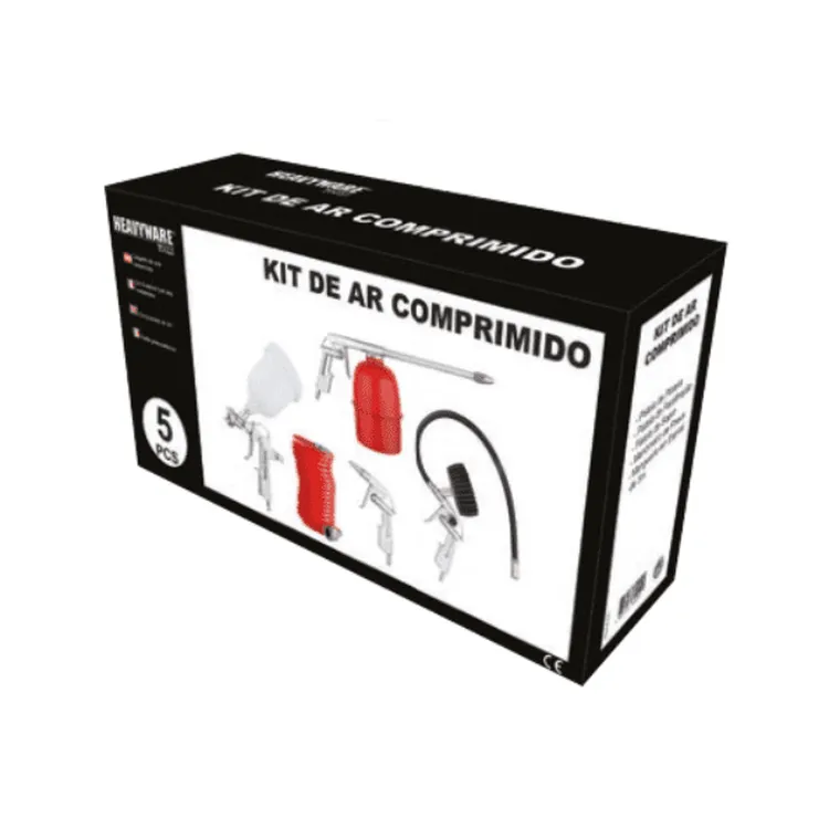 KITS 5 PEÇAS PARA AR COMPRIMIDO HEAVYWARE TOOLS