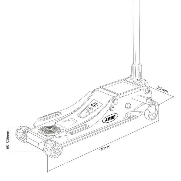 MACACO HIDRÁULICO 3T A BATERIA JBM