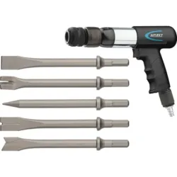 MARTELO CINZEL PNEUMÁTICO KIT 6 PEÇAS HAZET