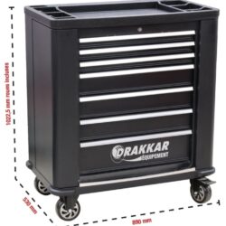 CARRO FERRAMENTAS 7 GAVETAS 2 PORTAS DRAKKAR