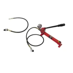 BOMBA HIDRÁULICA MANUAL C/ MANÓMETRO E ENGATE 3/8" NPT