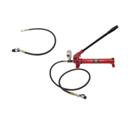 BOMBA HIDRÁULICA MANUAL C/ MANÓMETRO E ENGATE 3/8" NPT