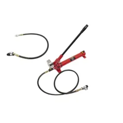 BOMBA HIDRÁULICA MANUAL C/ MANÓMETRO E ENGATE 3/8" NPT