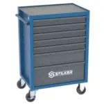 CARRO FERRAMENTAS VAZIO 7 GAVETAS AZUL/CINZA