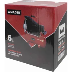 Compressor de Ar MADER 1.5HP 6L 8 Bar 230V