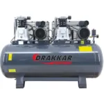 COMPRESSOR FIXO DUPLO COM CORREIA 270L 10 BAR 2X3CV 230V DRAKKAR