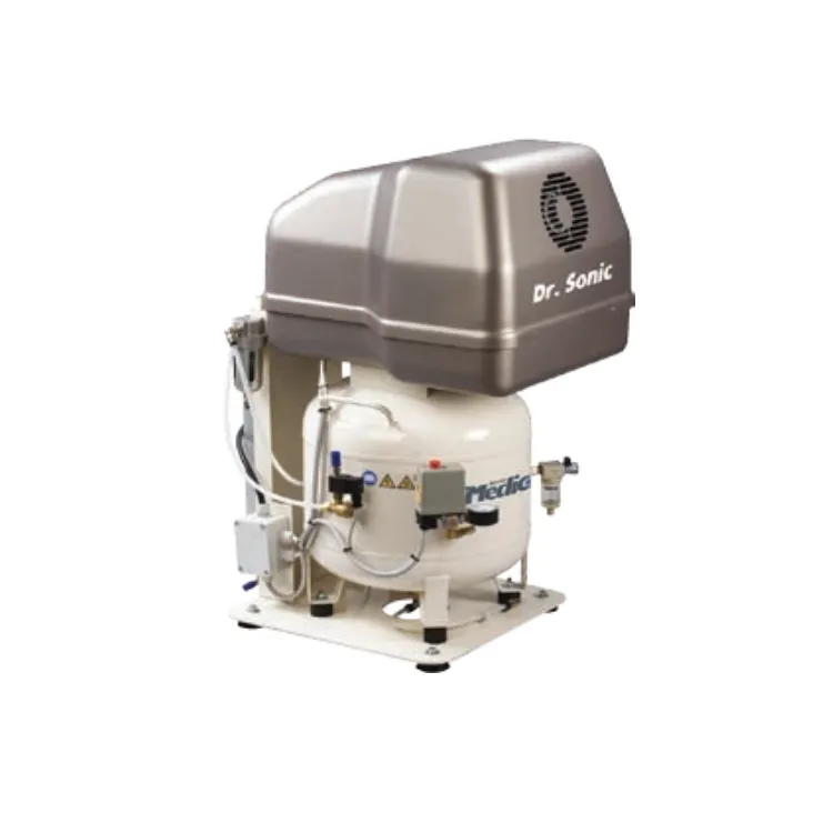 COMPRESSOR MEDICAIR S/ ÓLEO & C/ SECADOR DUAS COLUNAS 50L FINI