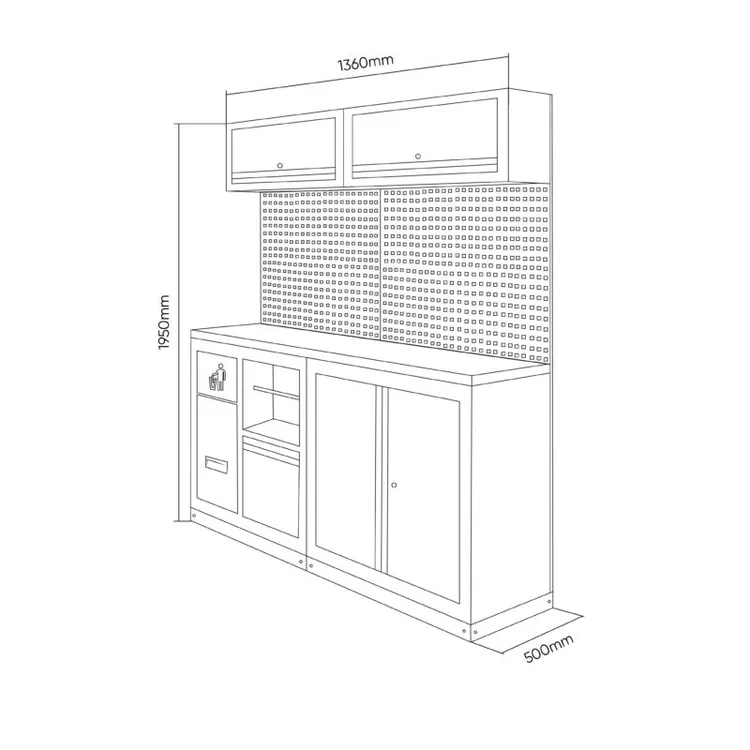 CONJUNTO MODULAR 12PCS SERIE527 EXTENSÃO JBM