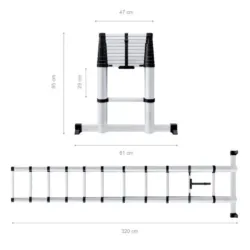 ESCADA TELESCÓPICA 3.8M WERKU