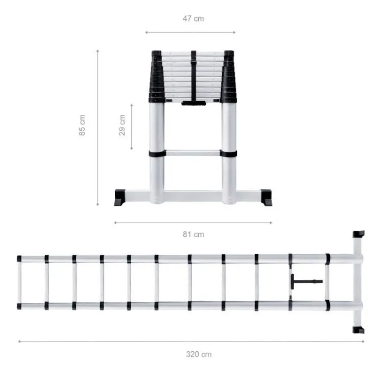 ESCADA TELESCÓPICA 3.8M WERKU