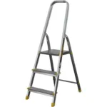 ESCADOTE 3 DEGRAUS ALUMÍNIO/AÇO 150KG STILKER