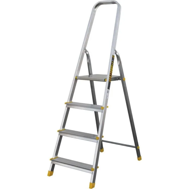 ESCADOTE 4 DEGRAUS ALUMÍNIO/AÇO 150KG STILKER