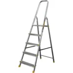ESCADOTE 5 DEGRAUS ALUMÍNIO/AÇO 150KG STILKER