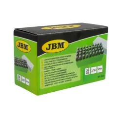 ESTAMPAGEM EM AÇO ALFABETO / NÚMEROS 5MM JBM