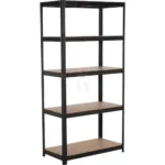 ESTANTE METÁLICA 5 PRATELEIRAS MADEIRA STILKER