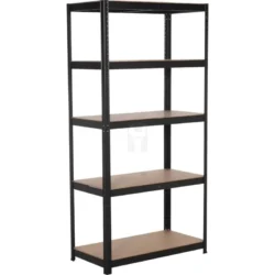 ESTANTE METÁLICA 5 PRATELEIRAS MADEIRA STILKER