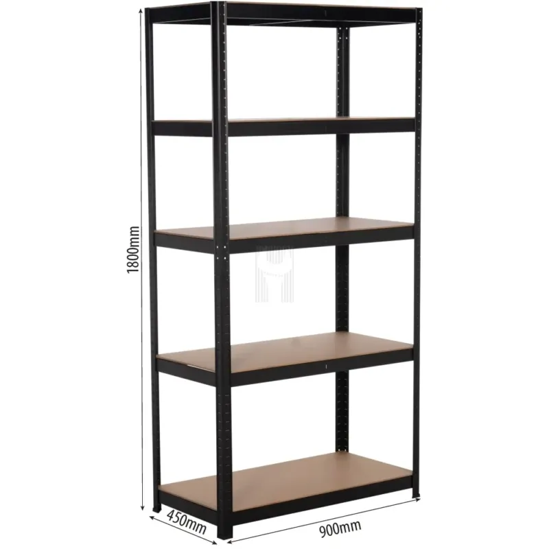 ESTANTE METÁLICA 5 PRATELEIRAS MADEIRA STILKER