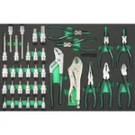 GAVETA COM ALICATES E BITS DE CAIXA JONNESWAY